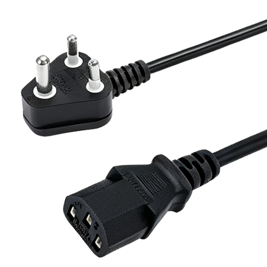 SABS 5A plug to IEC C13 power cord