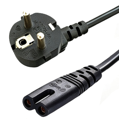 Schuko plug to IEC C7 power cord