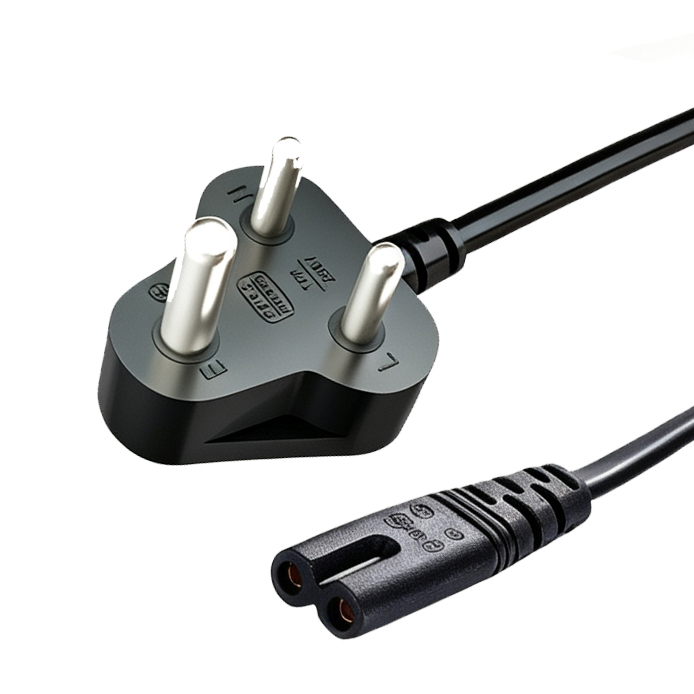 SABS 16A plug to IEC C7 power cord