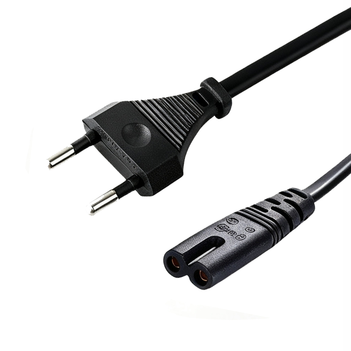 Europlug to IEC C7 power cord
