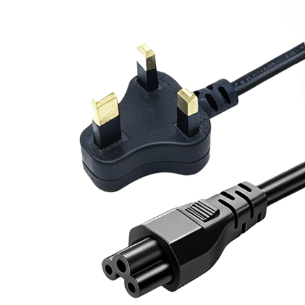 BS546 5A plug to IEC C5 power cord