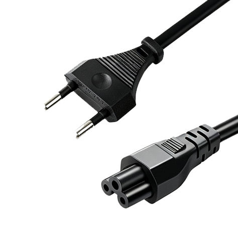 Europlug to IEC C5 power cord