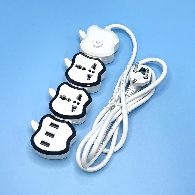 AJ-603P  Universal Power Strip with USB Ports