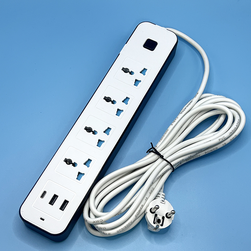 AJ-A404C  Universal Power Strip with USB Ports