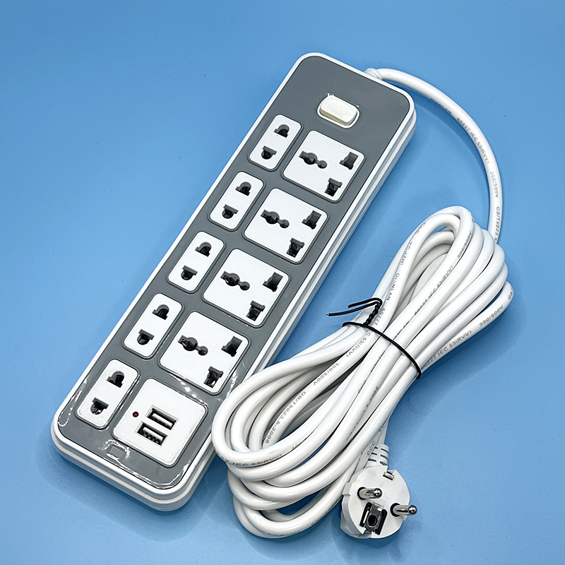 AJ-B08U Universal Power Strip with USB Ports