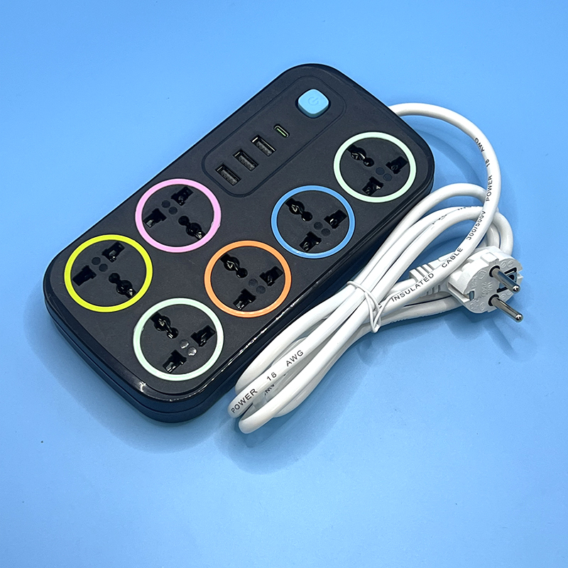 AJ-J06  Universal Power Strip with USB Ports