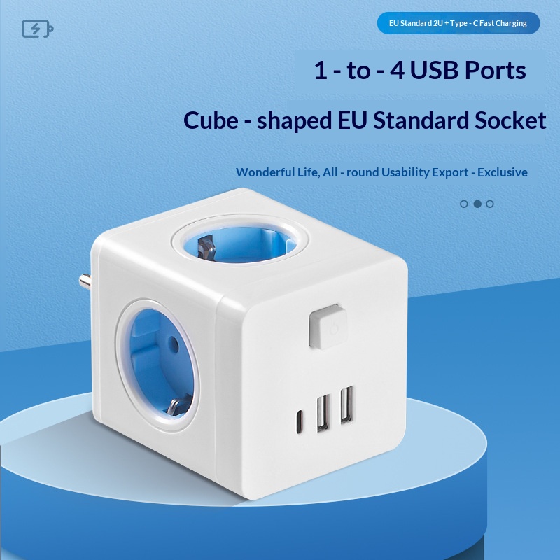 AJ-ZM01  EU Cube Socket Adapter